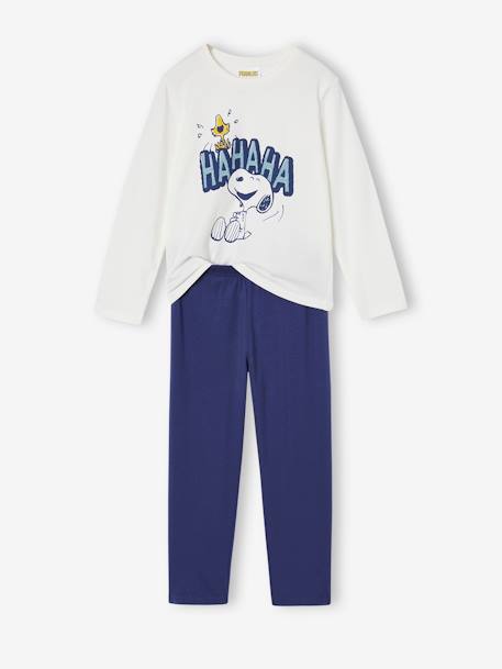 Pyjama jongens Snoopy Peantus® Hahaha nachtblauw - vertbaudet enfant 