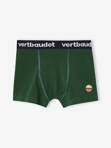 Set met 5 stretch boxers voor jongens ecru - vertbaudet enfant 