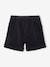 Fluwelen short met elastische tailleband antraciet - vertbaudet enfant 