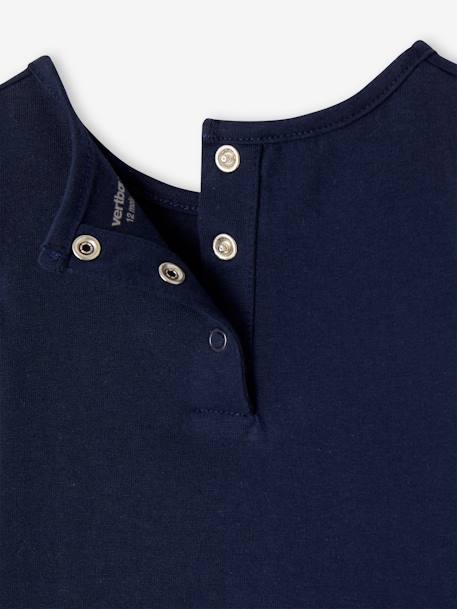 Basics baby 'cool little sister' T-shirt marineblauw - vertbaudet enfant 