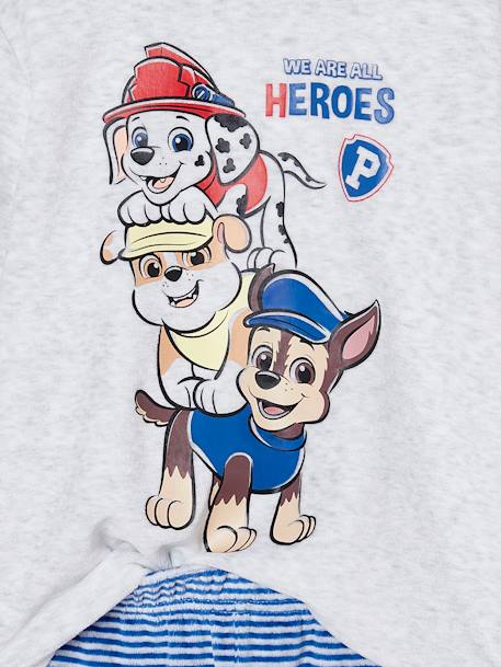 Paw Patrol® fluwelen jongenspyjama gemêleerd grijs - vertbaudet enfant 