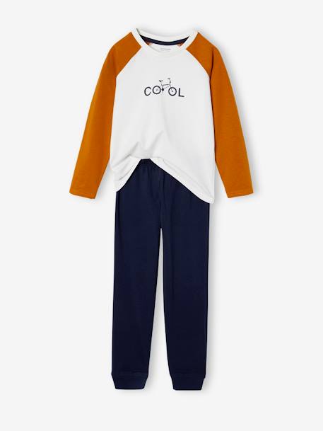 Set van 2 'coole' pyjamabroeken voor jongens karamel - vertbaudet enfant 