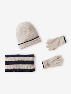 Jongens-Set van muts + snood + handschoenen voor jongens "cool kids"