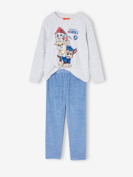 Paw Patrol® fluwelen jongenspyjama gemêleerd grijs - vertbaudet enfant 