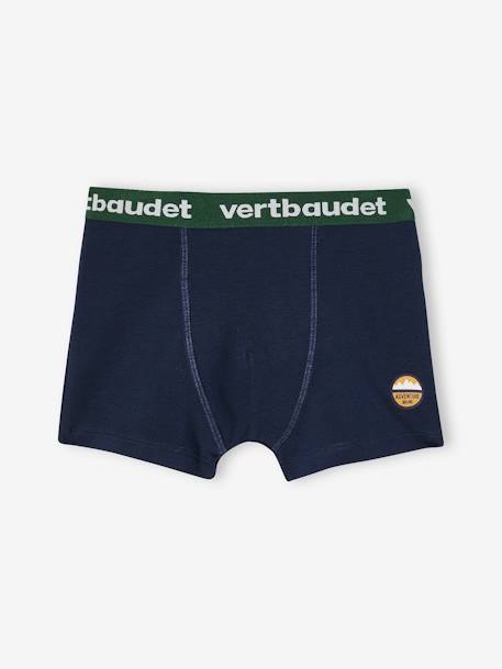 Set met 5 stretch boxers voor jongens ecru - vertbaudet enfant 