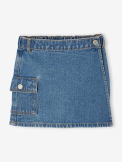 Denim broekrokje met cargozak voor meisjes  - vertbaudet enfant