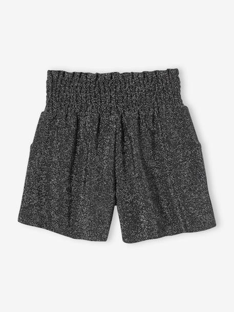 Lurex meisjesshort antraciet - vertbaudet enfant 