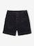 Fluwelen short met elastische tailleband antraciet - vertbaudet enfant 