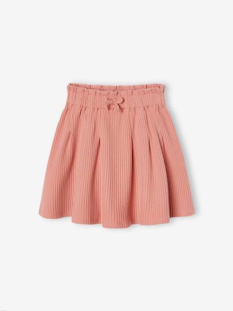 Rok van geribd jersey rozen - vertbaudet enfant 