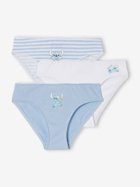 Set van 3  Disney®-slipjes Stitch hemelsblauw - vertbaudet enfant 