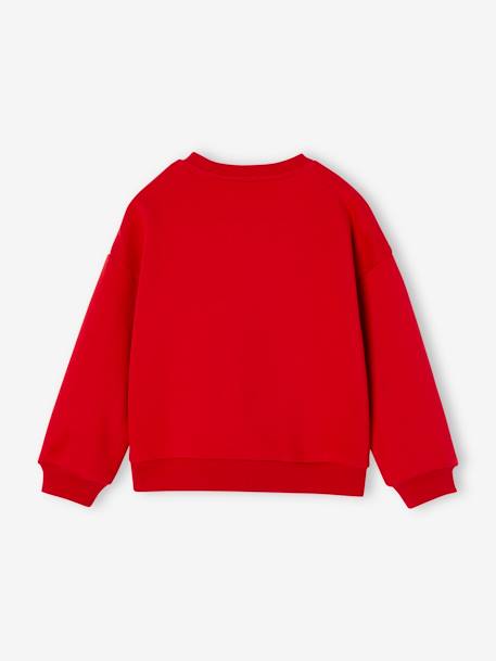 Kerstsweater voor meisjes met lovertjes rood - vertbaudet enfant 