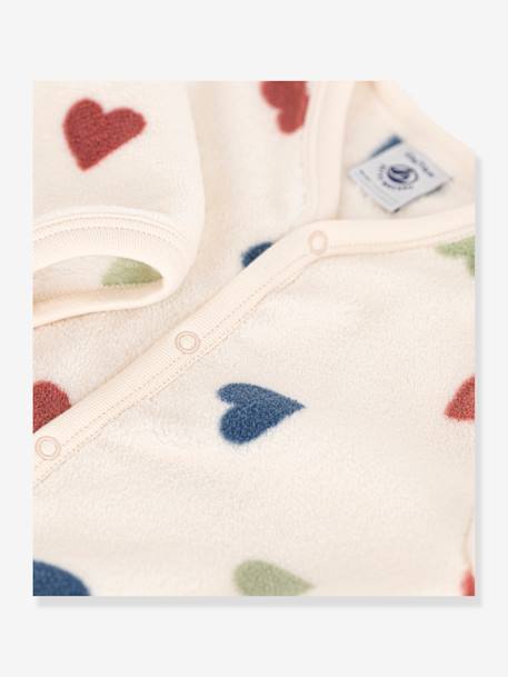 Katoenen babypyjama met hartjes PETIT BATEAU beige - vertbaudet enfant 