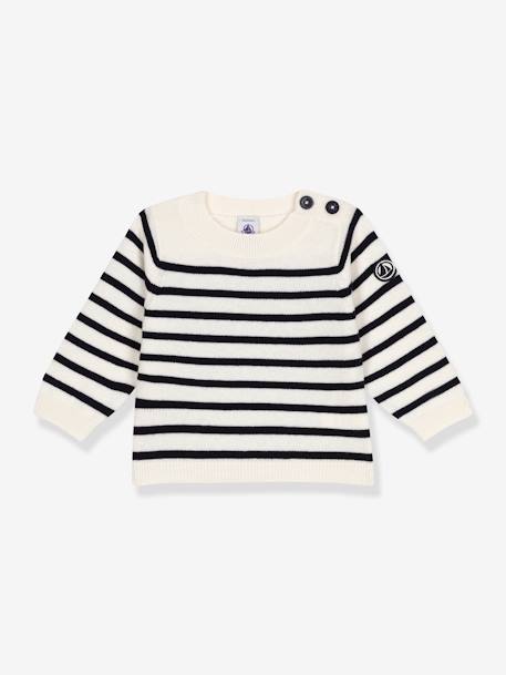 Gebreide trui PETIT BATEAU blauw, gestreept - vertbaudet enfant 