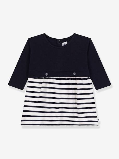 Set met 3 slipjes met hartjes PETIT BATEAU marineblauw - vertbaudet enfant 