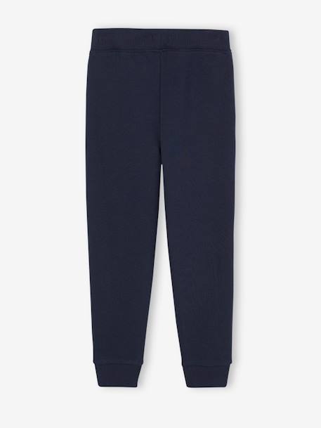 Molton sportbroek voor jongens GECHINEERD ANTRACIETGRIJS+marineblauw - vertbaudet enfant 