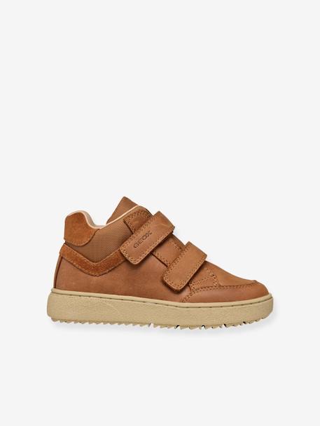 Hoge sneakers met klittenband voor kinderen J Theleven Boy B ABX GEOX® kameel - vertbaudet enfant 