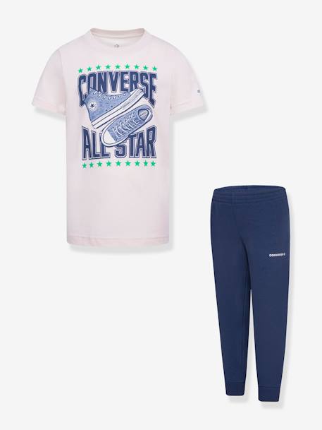 Set T-shirt en joggingbroek jongens CONVERSE marineblauw - vertbaudet enfant 