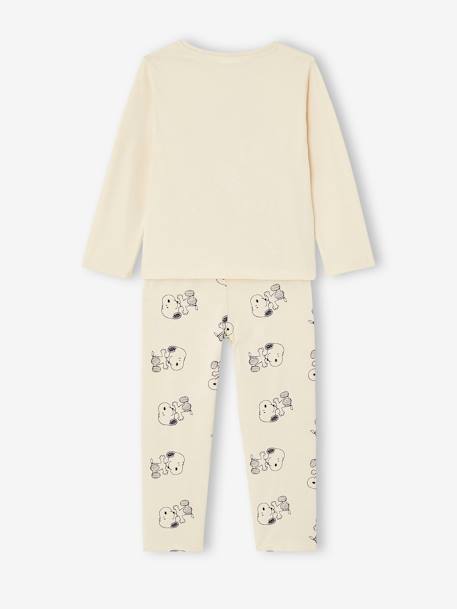 Pyjama meisjes Snoopy Peanuts® vanille - vertbaudet enfant 