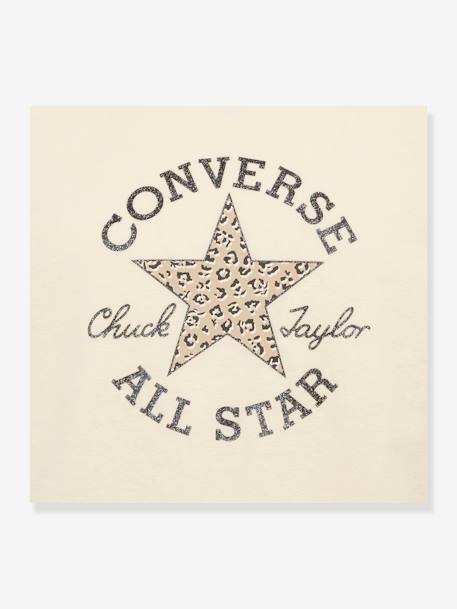 Leopard Chuck Taylor meisjes-T-shirt CONVERSE beige - vertbaudet enfant 