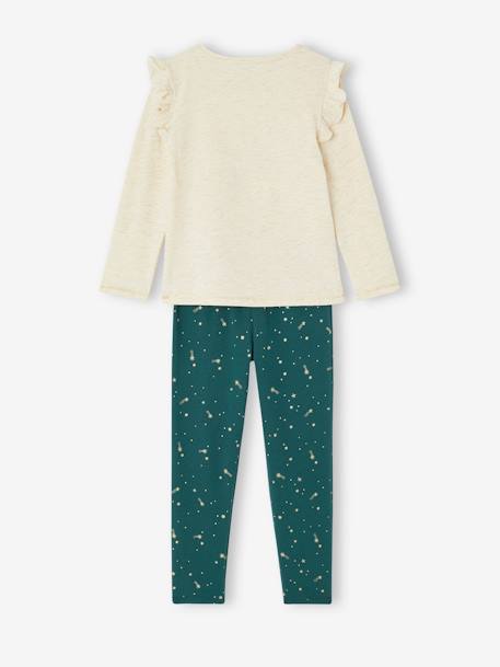 Kerstset met pyjama + sokken groen - vertbaudet enfant 