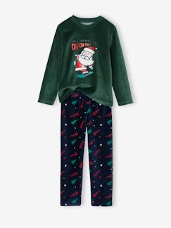 Jongens-Fluwelen kerstpyjama voor jongens