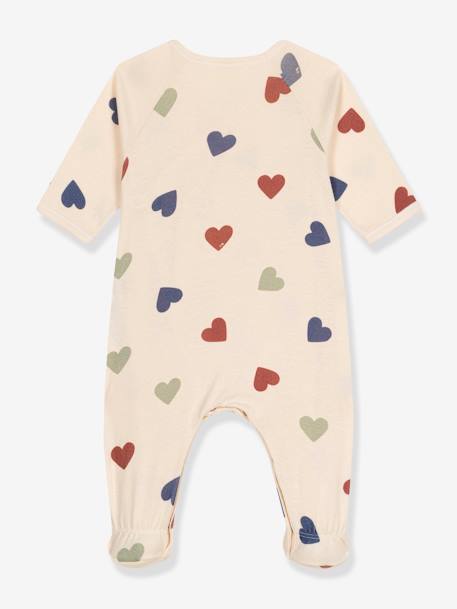 Katoenen babypyjama hart PETIT BATEAU beige - vertbaudet enfant 