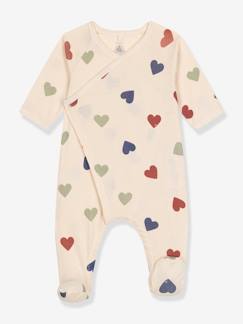 Baby-Pyjama, surpyjama-Katoenen babypyjama hart PETIT BATEAU