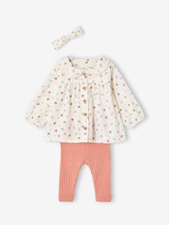 Baby-Babyset-3-delige babyset blouse, legging en haarband