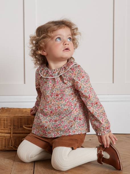 Blouse liberty CYRILLUS rozen - vertbaudet enfant 