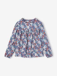 -Blouse met bloemen meisje