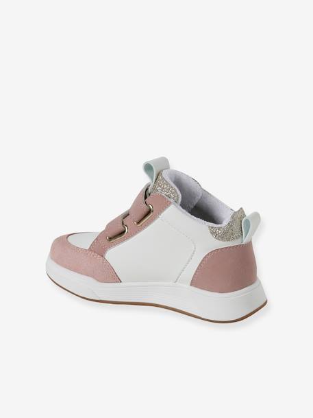 Hoge kindersneakers met klittenband veel roze - vertbaudet enfant 