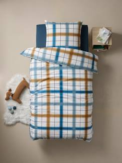 Linnengoed en decoratie-Beddengoed voor kind-Kinderdekbedovertrek + kussensloop in RETRO WINTER flanel, met gerecycled katoen