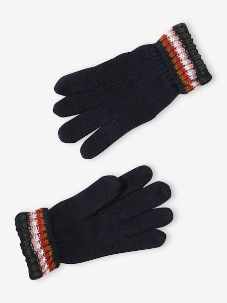 Set muts snood handschoenen/wanten 2/3 jaar middenblauw - vertbaudet enfant 