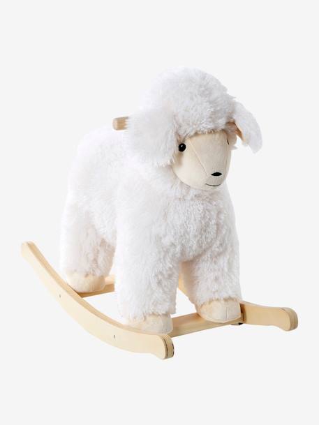 Schommelend schaap FSC 100%®-hout wit - vertbaudet enfant 