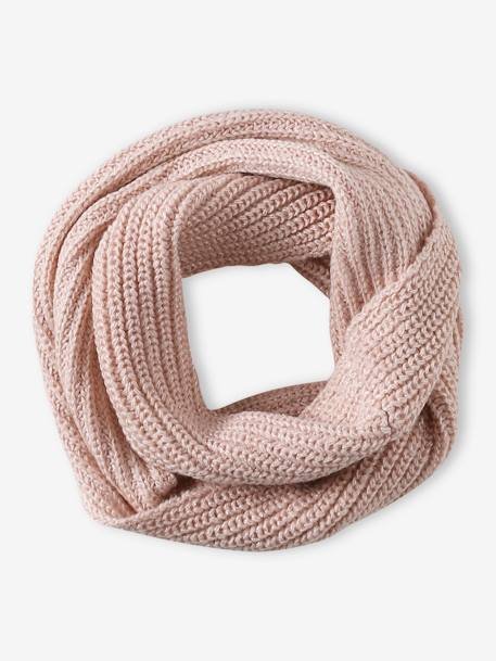 Set met muts en snood meisjes lichtroze - vertbaudet enfant 