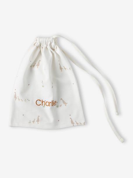 Set muts + wanten + slofjes + babytas voor baby, aanpasbaar cappuccino - vertbaudet enfant 