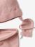 Set van babymeisjes muts + snood + wanten roze (poederkleur) - vertbaudet enfant 