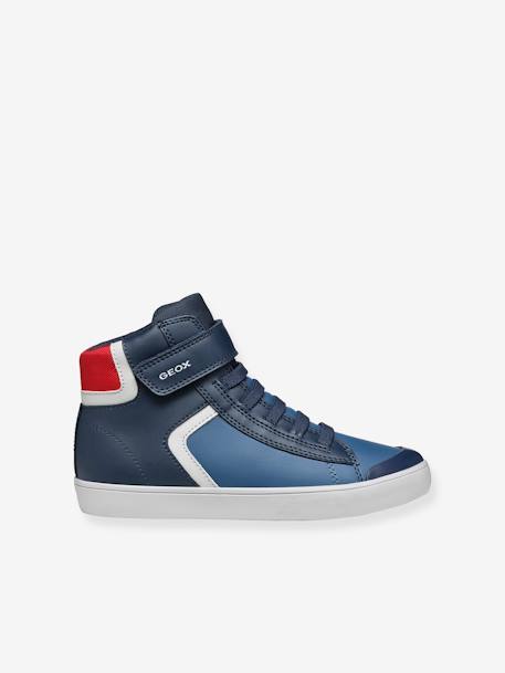 Hoge sneakers met klittenband Gisli Boy GEOX® marineblauw - vertbaudet enfant 