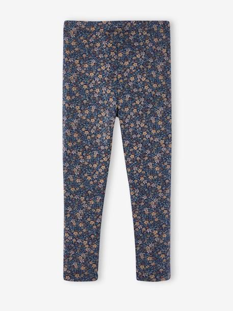 Meisjeslegging met fleecevoering antraciet+Bruin met print+marineblauw - vertbaudet enfant 