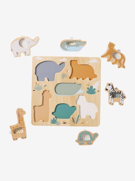 2-in-1 puzzel Tanzania FSC 100%®-hout groen - vertbaudet enfant 