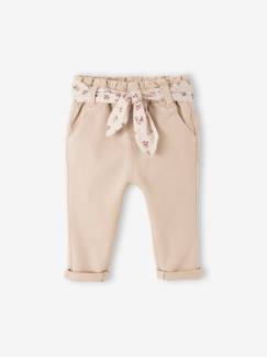 Baby-Babybroek met stoffen riem