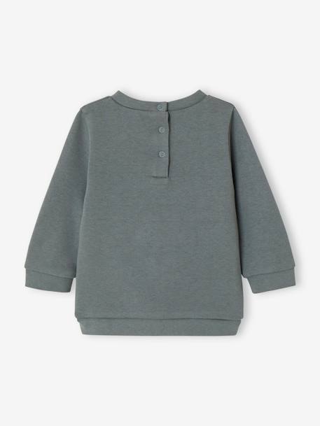 Sweatshirt jongensbaby gechineerd beige+groen - vertbaudet enfant 