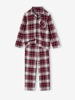 Jongens-Geruite kerstpyjama voor kinderen familie-capsulecollectie