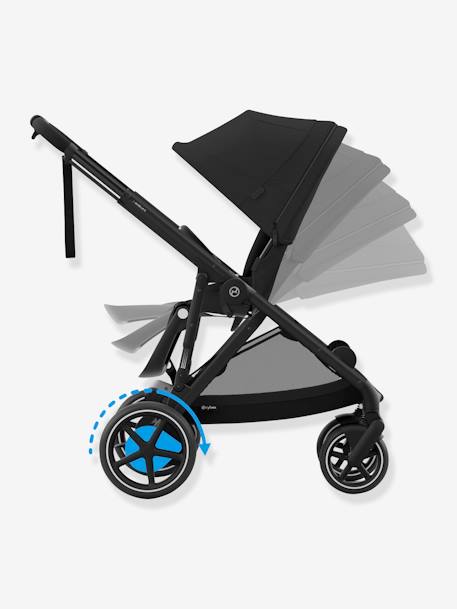 Meegroeiwandelwagen e-Gazelle S CYBEX moon black zwart - vertbaudet enfant 