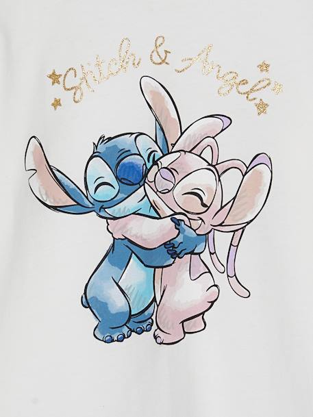 Meisjesshirt Disney® Stitch & Angel ecru - vertbaudet enfant 