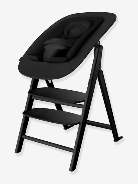 Hoge stoel Click & Fold CYBEX blauw+hout+wit+zwart - vertbaudet enfant 