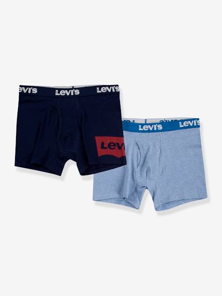 Set van 2 LEVI'S Batwing jongensboxershorts marineblauw - vertbaudet enfant 