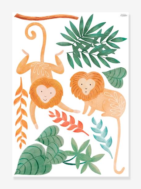 Stickervel met jungledecor Lilipinso meerkleurig - vertbaudet enfant 