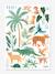 LILIPINSO-stickervel Jungledieren groen - vertbaudet enfant 