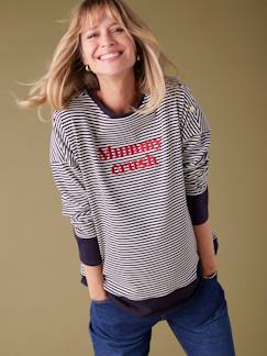 Zwangerschapskleding-T-shirt-Zwangerschapsshirt in de stijl van een sweater "Mummy Crush" ENVIE DE FRAISE